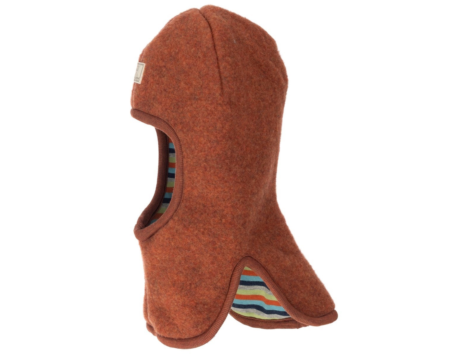 Pickapooh Baby und Kinder Schlupfmütze zum Wenden Bio-Schurwolle redwood Gr. 48