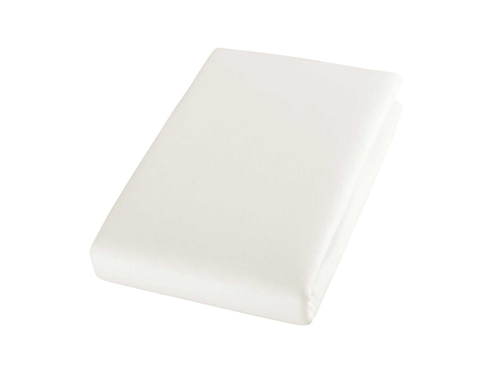 Spannbettlaken Bio-Baumwolle Jersey natur Gr.2 (90x190x18-100x200x18 cm)