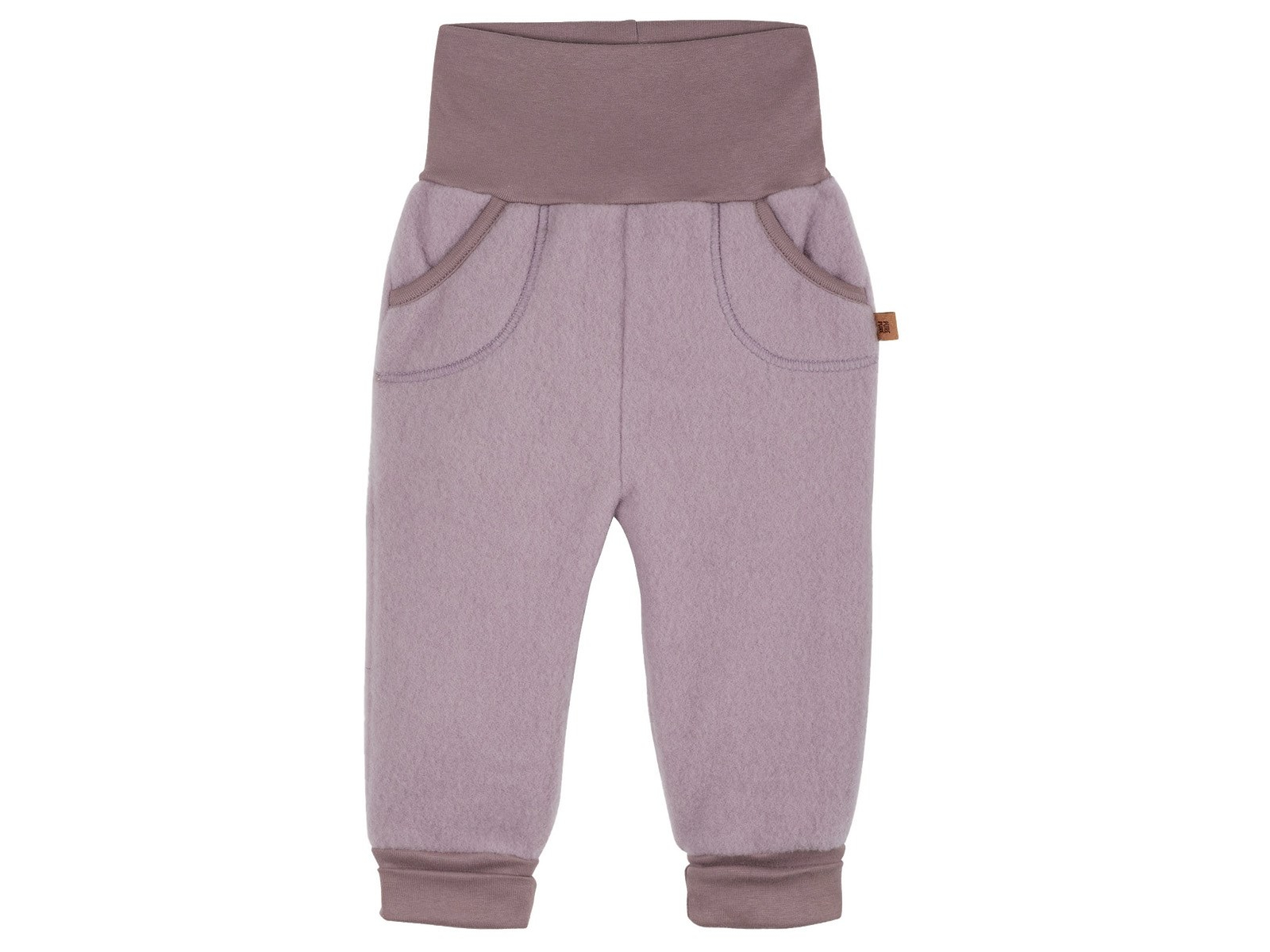PURE PURE by Bauer Baby und Kinder Hose Bio-Merinowolle Fleece mauve Gr. 98