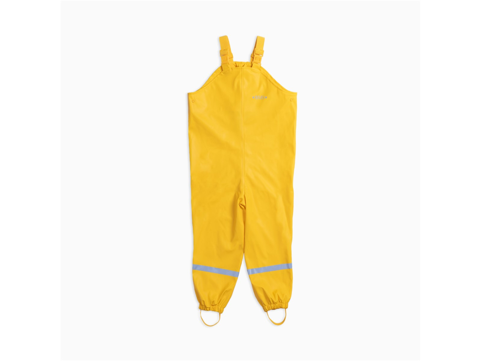 BMS Kinder Buddelhose Regenhose mit Latz Räuberwald SoftSkin gelb Gr.116