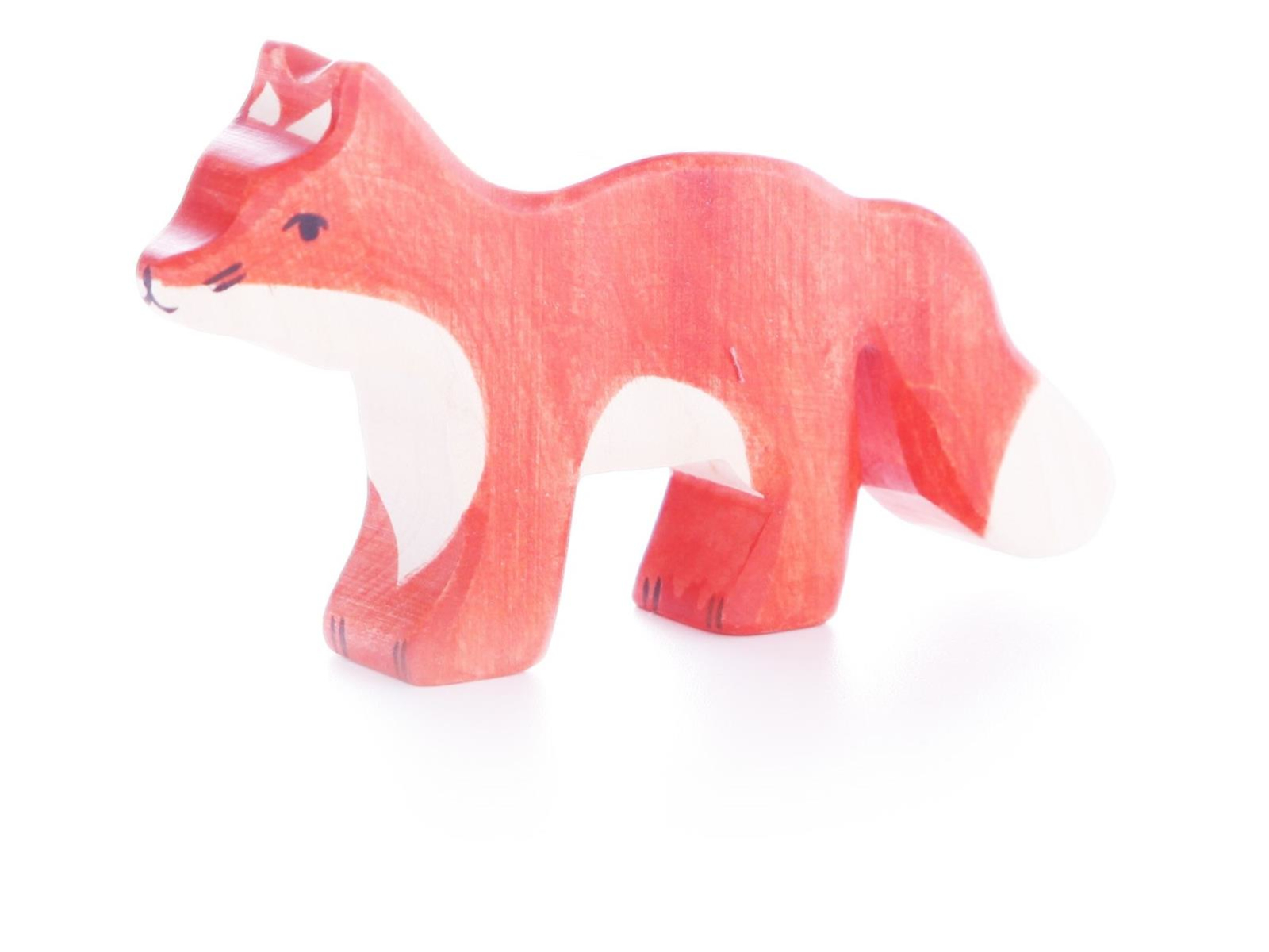 Holztiger Holzfigur "Fuchs, klein" Wald und Wiese Maße 11 x 1,9 x 4,5 cm
