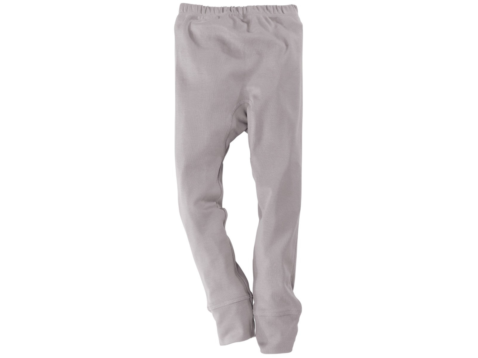 Kinder Unterhose lang Bio-Baumwolle grau Gr. 92