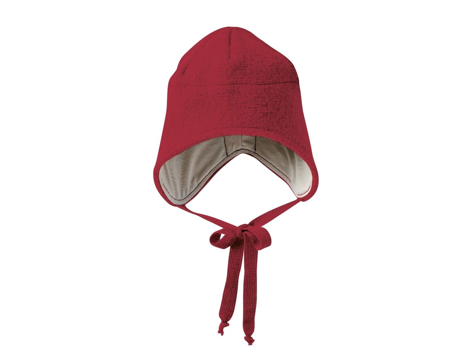 Disana Baby und Kinder Mütze Bio-Merinowolle bordeaux Gr.46-50