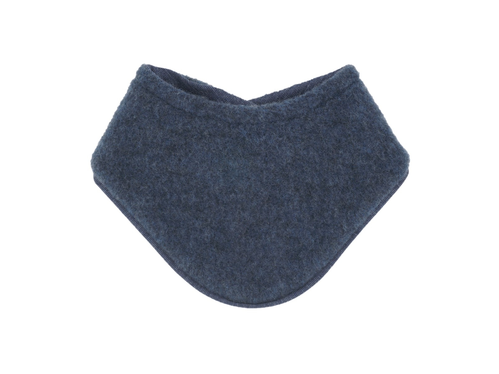 Dreieckstuch Bio-Schurwolle Fleece navy Gr. 1 (ab 3 Mon.)