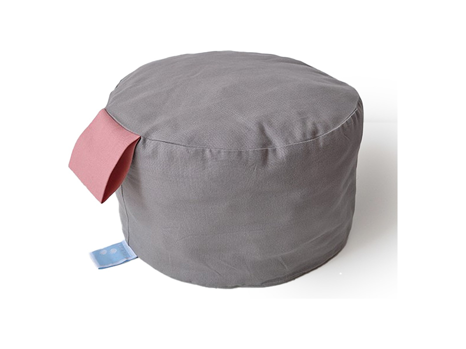Pouff Dotti eins - grau/rose Ø 30 cm, Höhe 17 cm