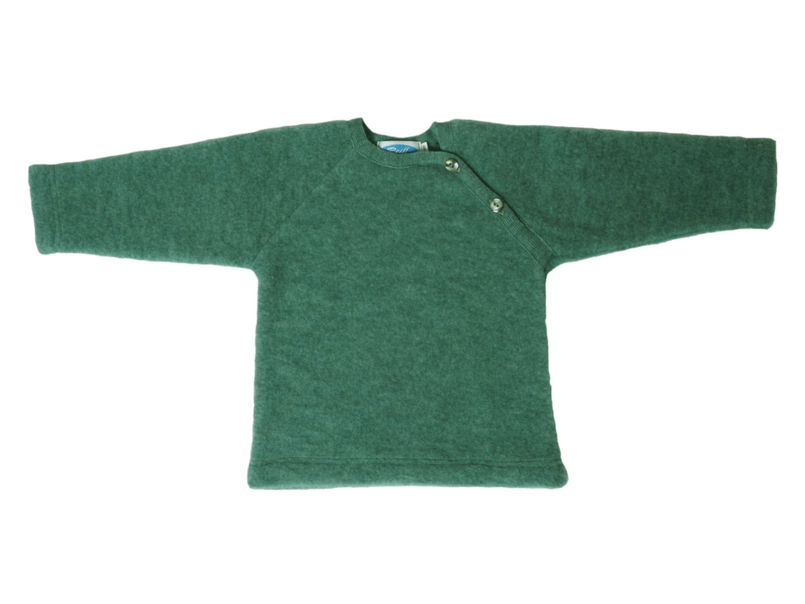 Baby und Kinder Pullover Bio-Merinowolle Fleece salbei Gr.98/104
