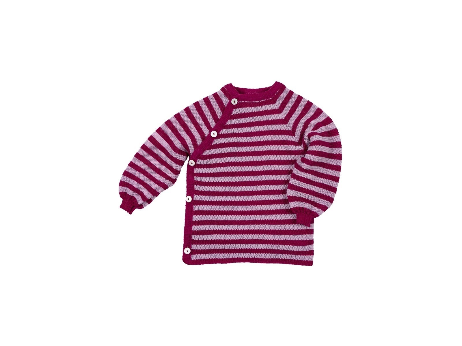 Baby Jacke Schlüttli Bio-Merinowolle beere-lilac Gr.50/56