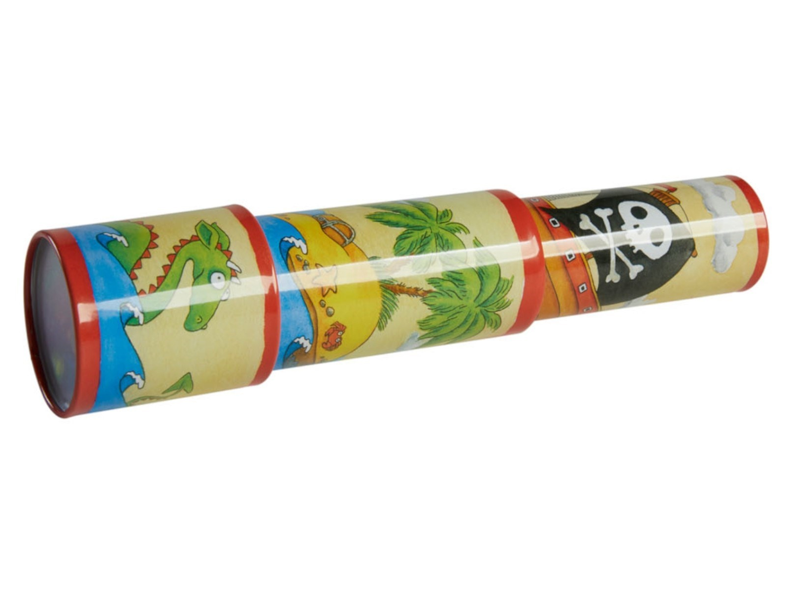 goki Kinder Kaleidoskop Piraten aus Metall Länge 25,5 cm, Durchmesser 4 cm