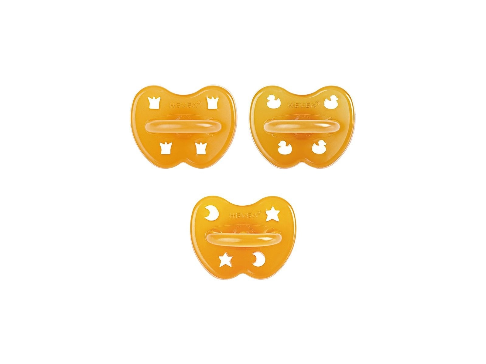 Probierset 3er-Pack Schnuller, classic kiefergerecht, rund, sym., ab 0 M., Naturkaut