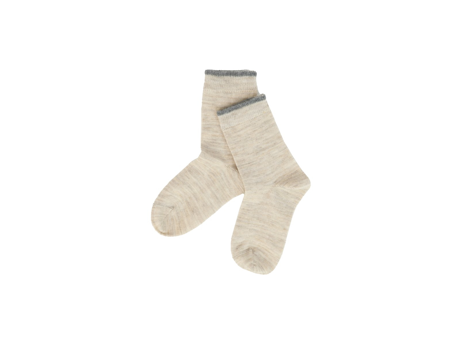 Kinder Socken hellbraun-melange Gr. 7-8