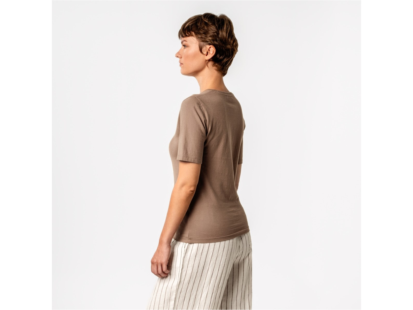Living Crafts T-Shirt "Tabera", affogato XL