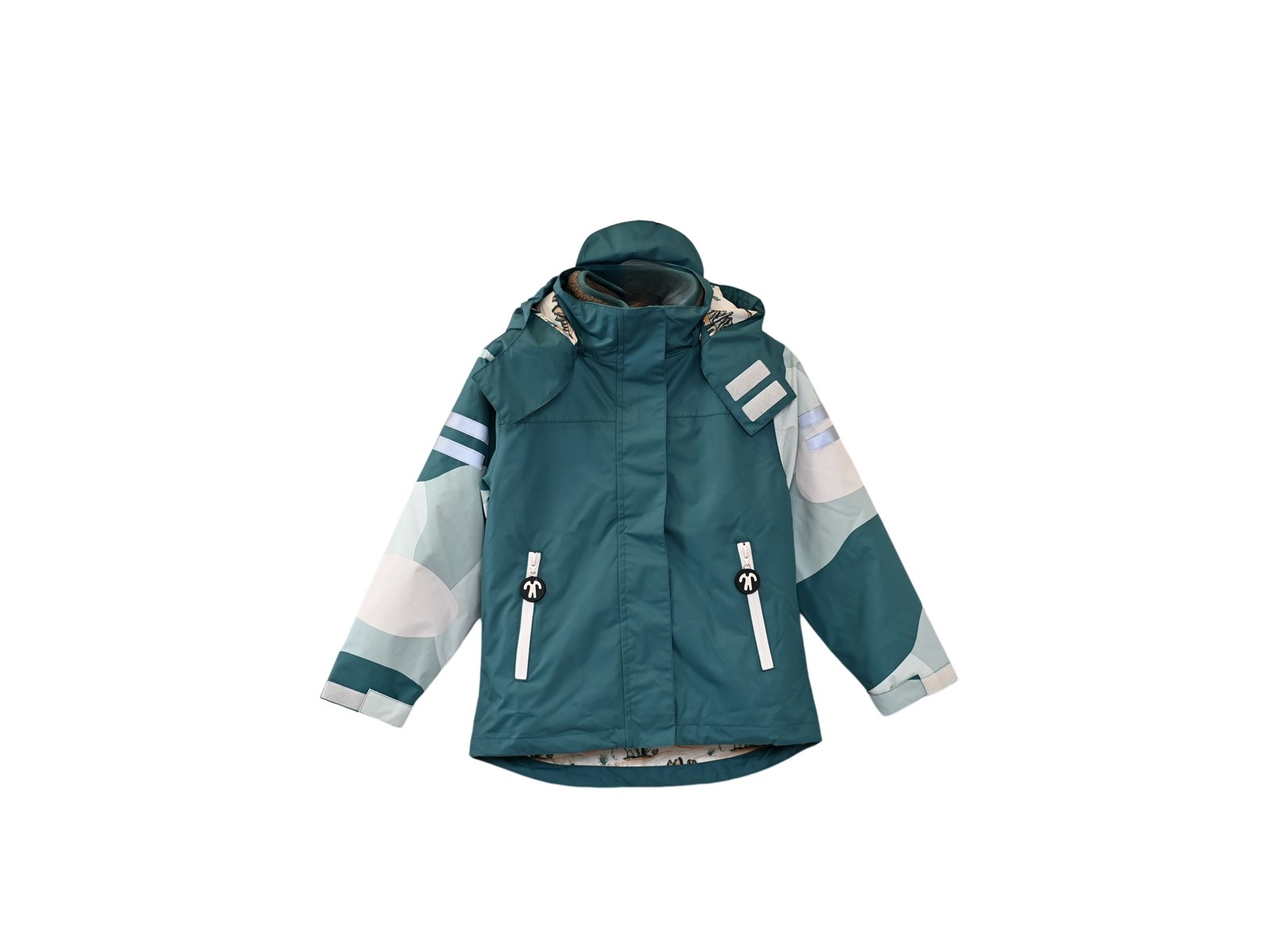 Kinder Jacke mit Kapuze Vierjahreszeiten 3-in-1 "Breeze" Gr.6 (110/116) 6 Jahre