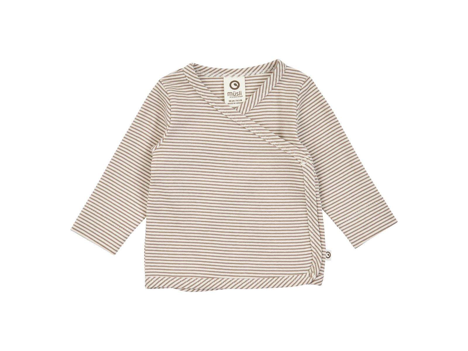 Baby Wickelshirt rip Balsam cream/Walnut 56