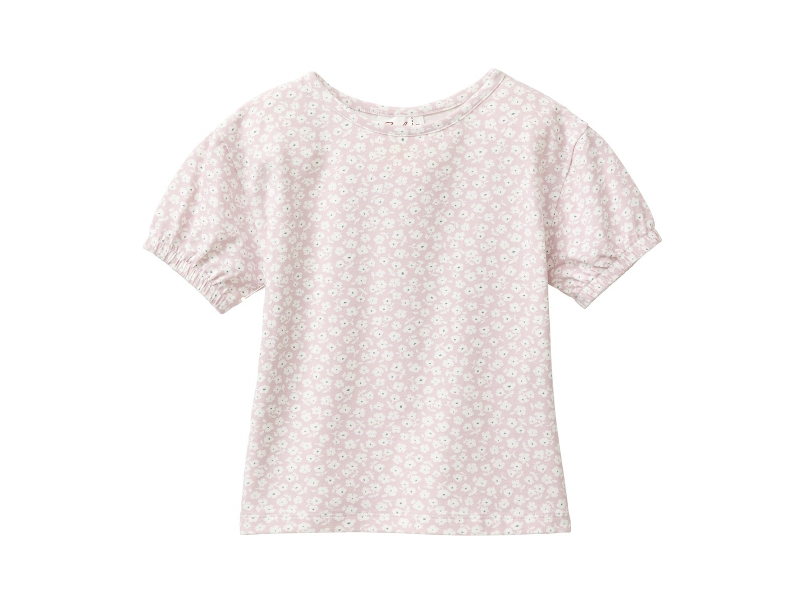 People Wear Organic Kurzarm-Shirt kleine Veilchen hellrosa 122/128