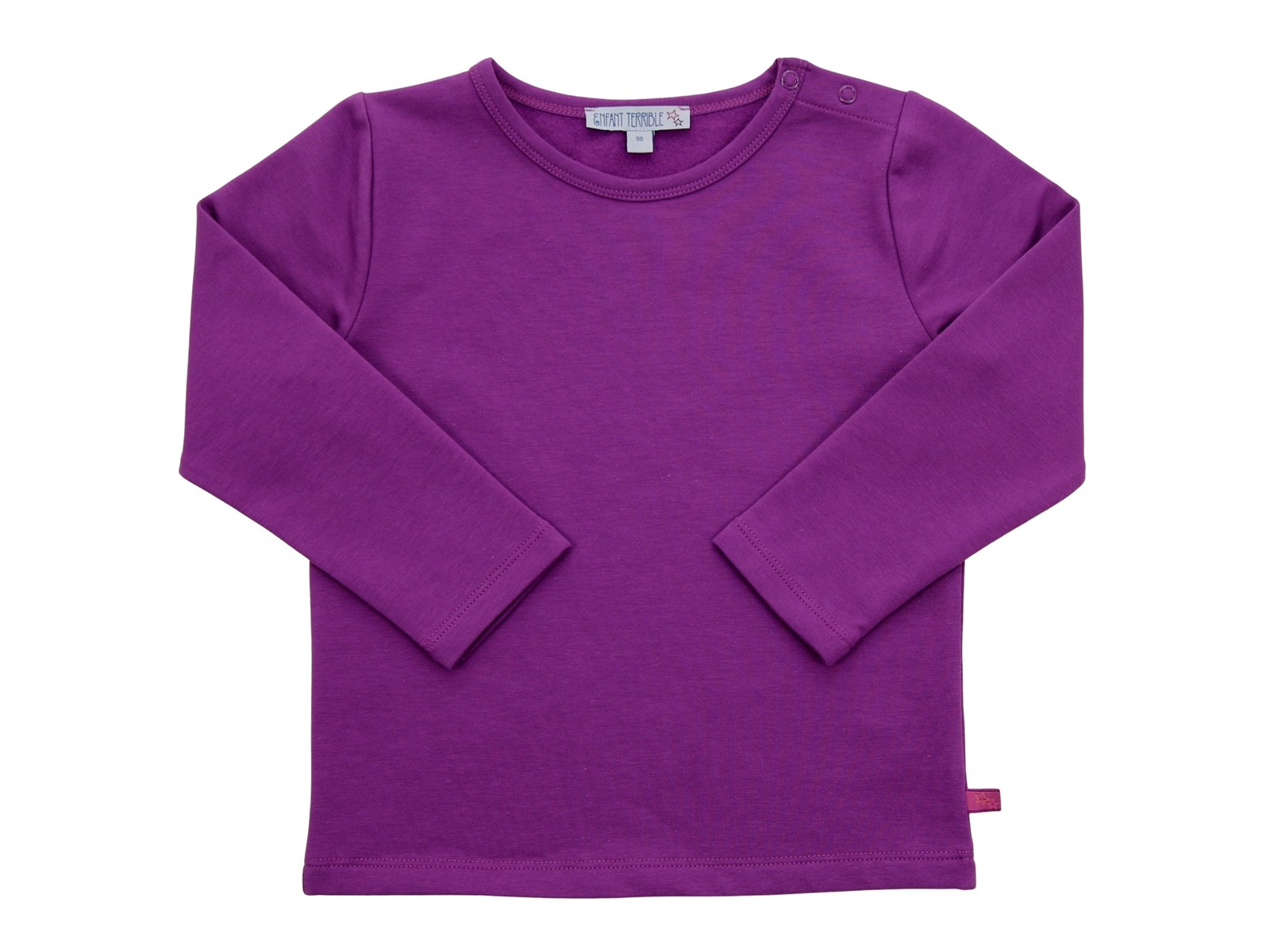 Kinder Langarmshirt Thermo Bio-Baumwolle grape 98