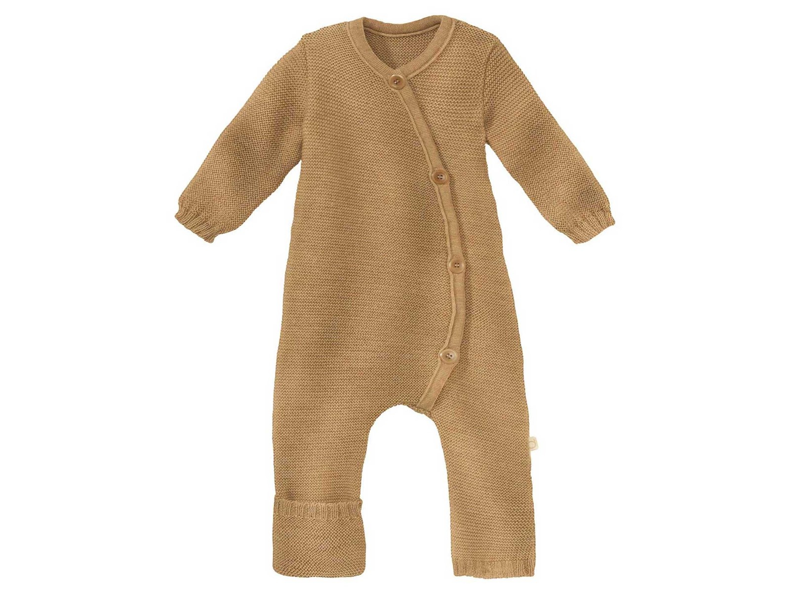 Disana Baby Overall Bio-Merinowolle Strick Qualität karamell Gr. 50/56