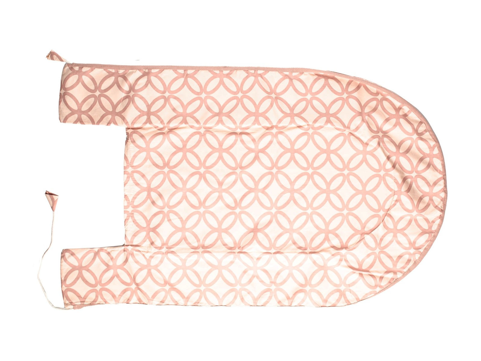 Babynest Bezug Bio-Baumwolle, Maße 105 x 55 cm Blume rosè