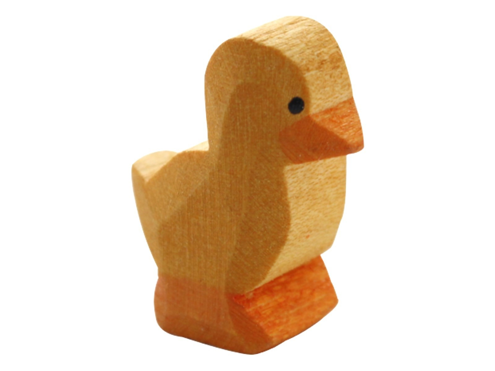 Ostheimer Entenküken 2 cm Laubholz, handgeschnitzt und lasiert