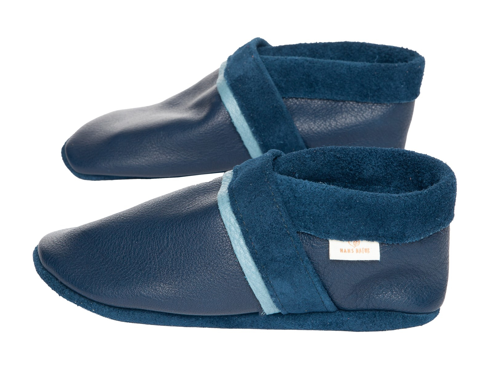 Baby und Kinder Hausschuhe Krabbelschuhe "Linie Paloma" blau Gr.29
