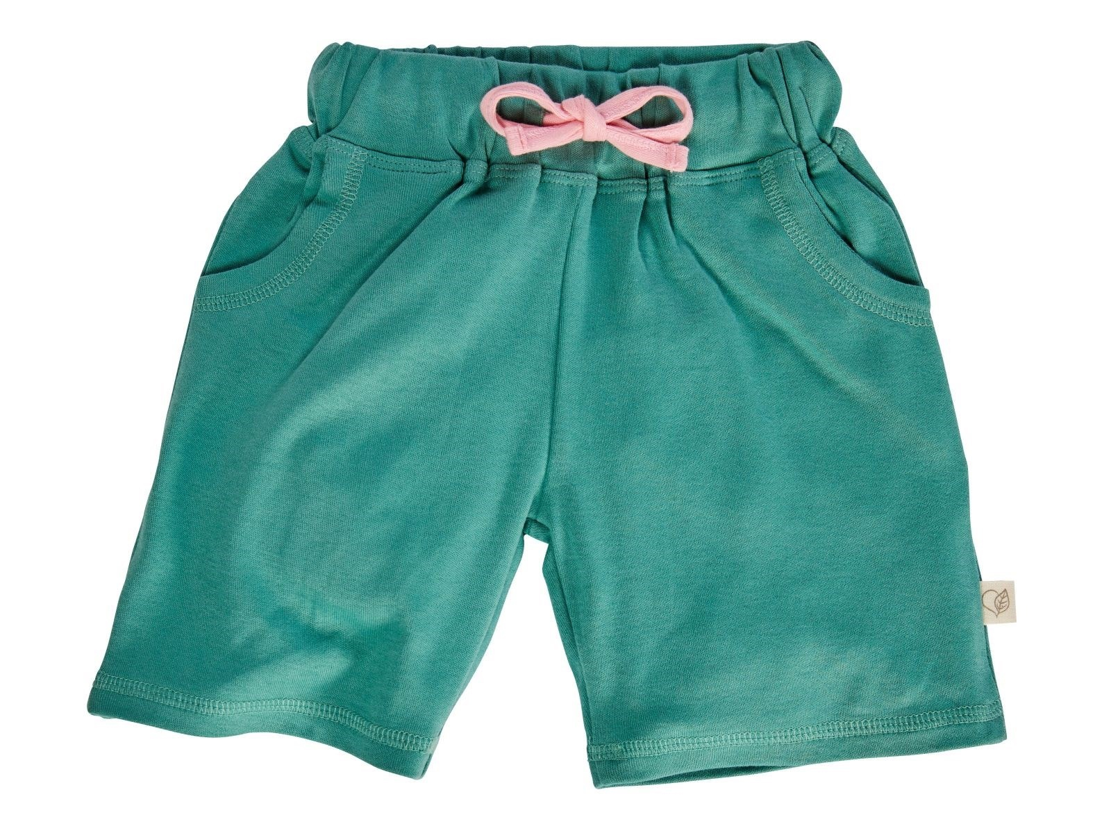 Kinder Shorts Bio-Baumwolle grün Gr.98/104