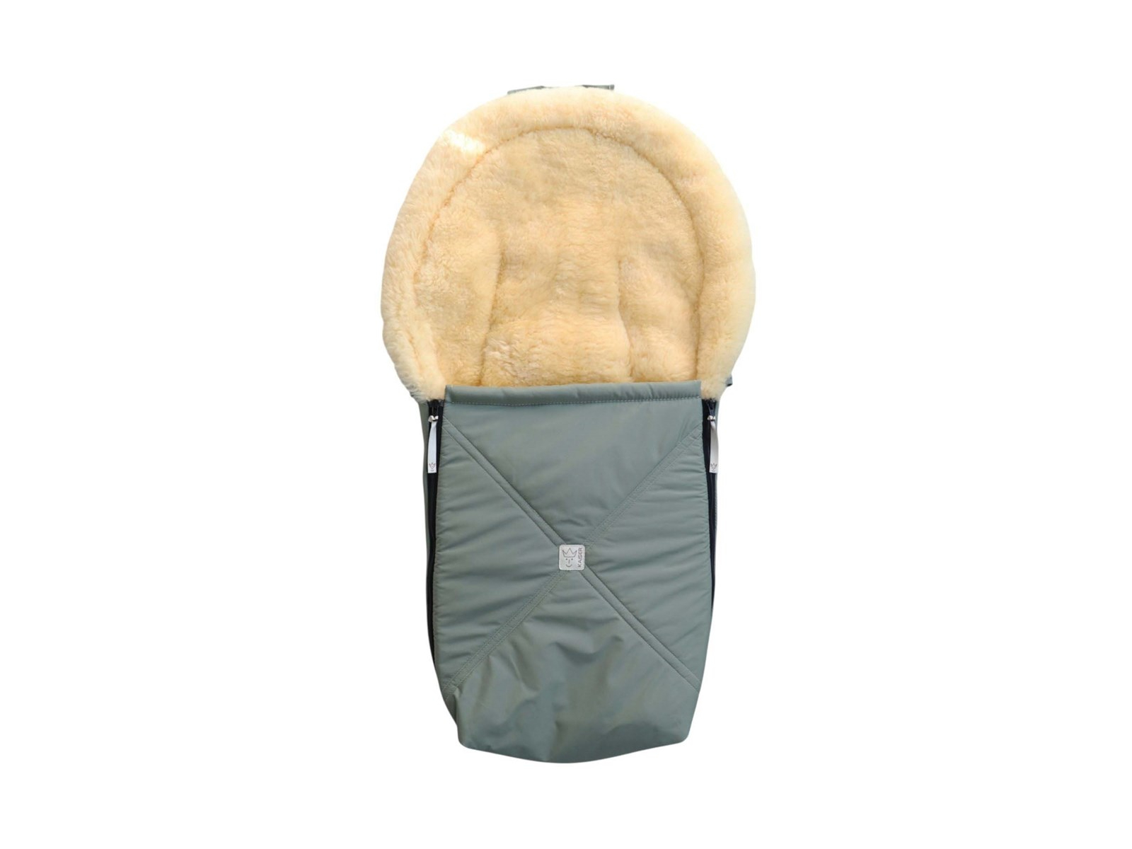 Kaiser Naturfellprodukte Lammfell Fußsack "EMMY" salbei green ca. 80 x 37 cm