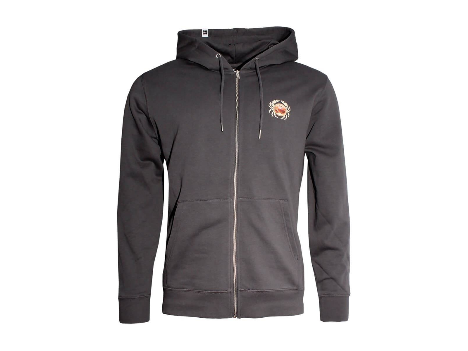 Herren Zipper "Kräbbs PÄP" anthrazit S