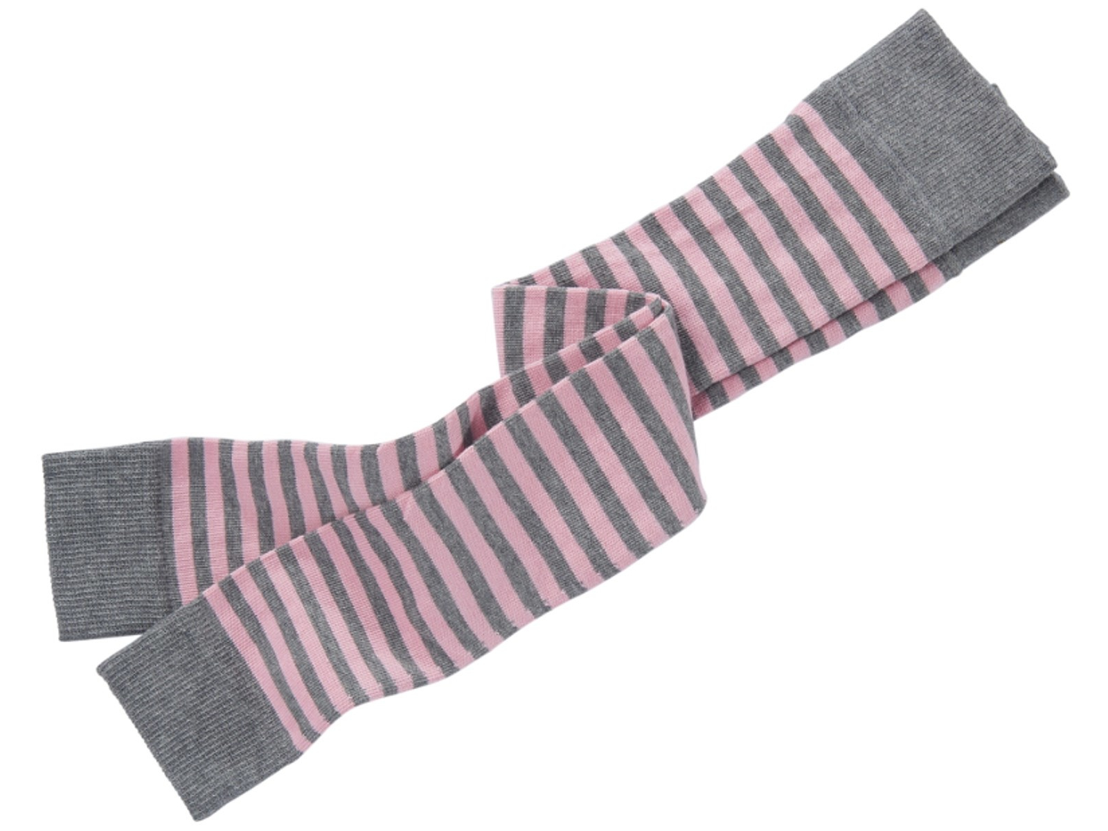 Kinder Leggings Baumwolle (kbA) grau-geringelt Gr.7-8