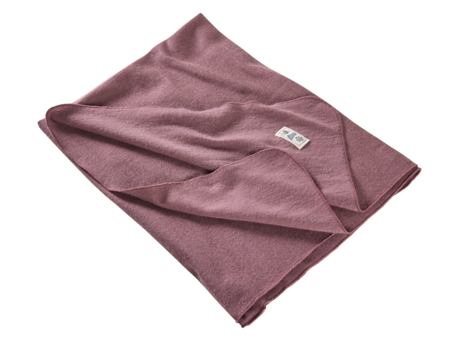 Lilano Babydecke Bio-Merinowolle Seide mauve Maße 80 x 90 cm