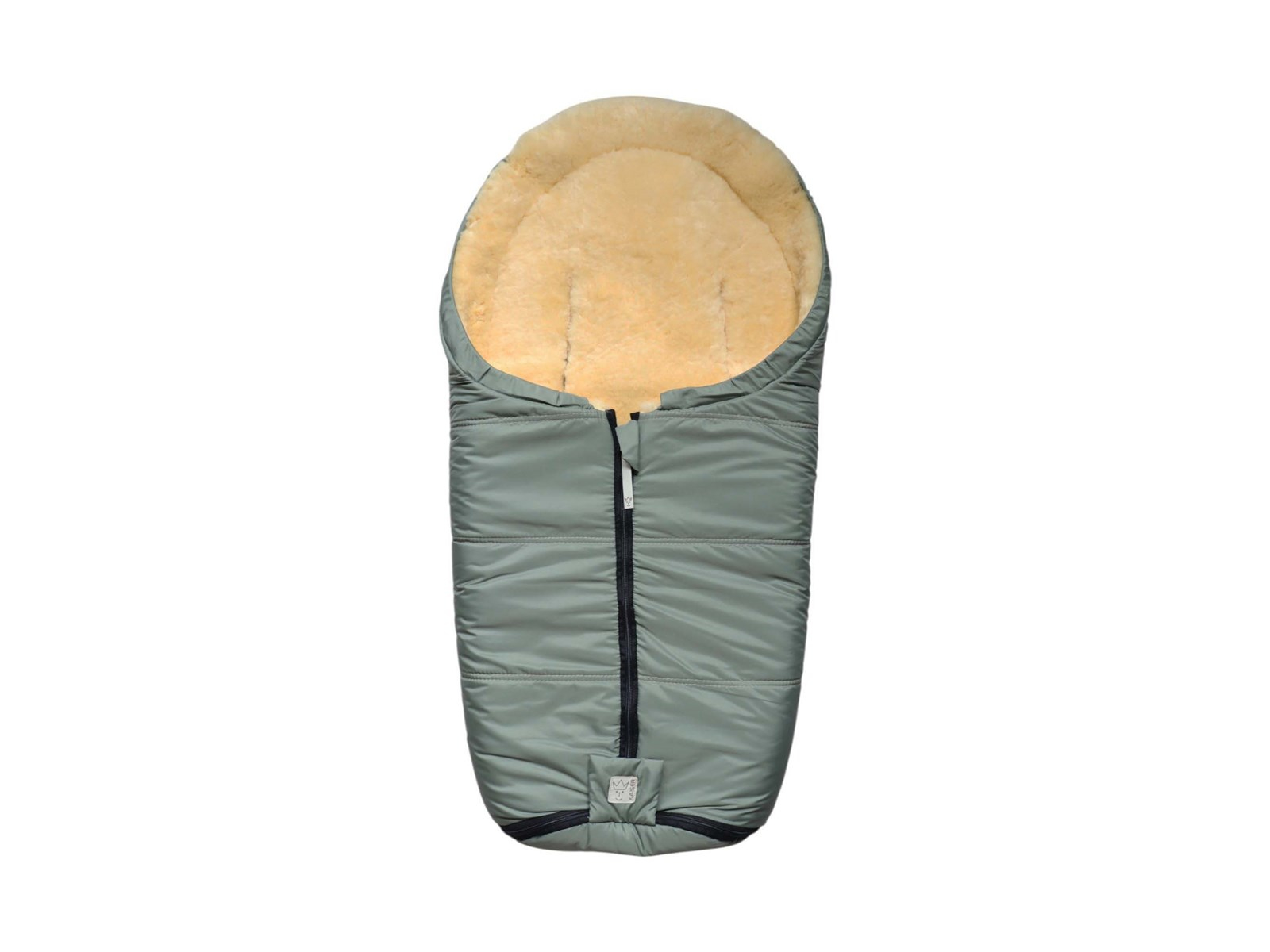 Kaiser Naturfellprodukte Lammfell Fußsack "NAADJA" salbei green ca. 80 x 37 cm