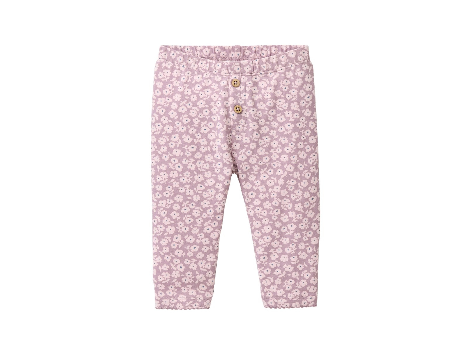 People Wear Organic Leggings kleine Veilchen dunkelmalve Gr. 98