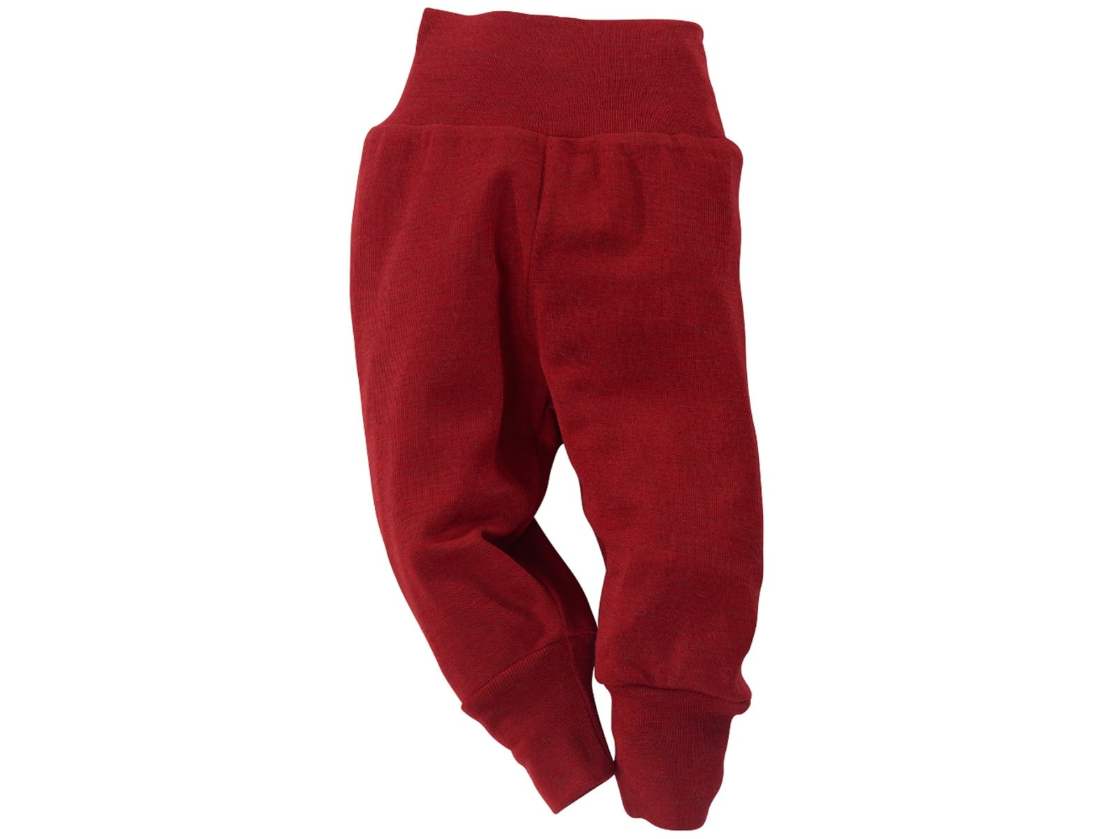 Engel Natur Baby Hose mit Nabelbund Bio-Merinowolle melange-rot Gr.62/68