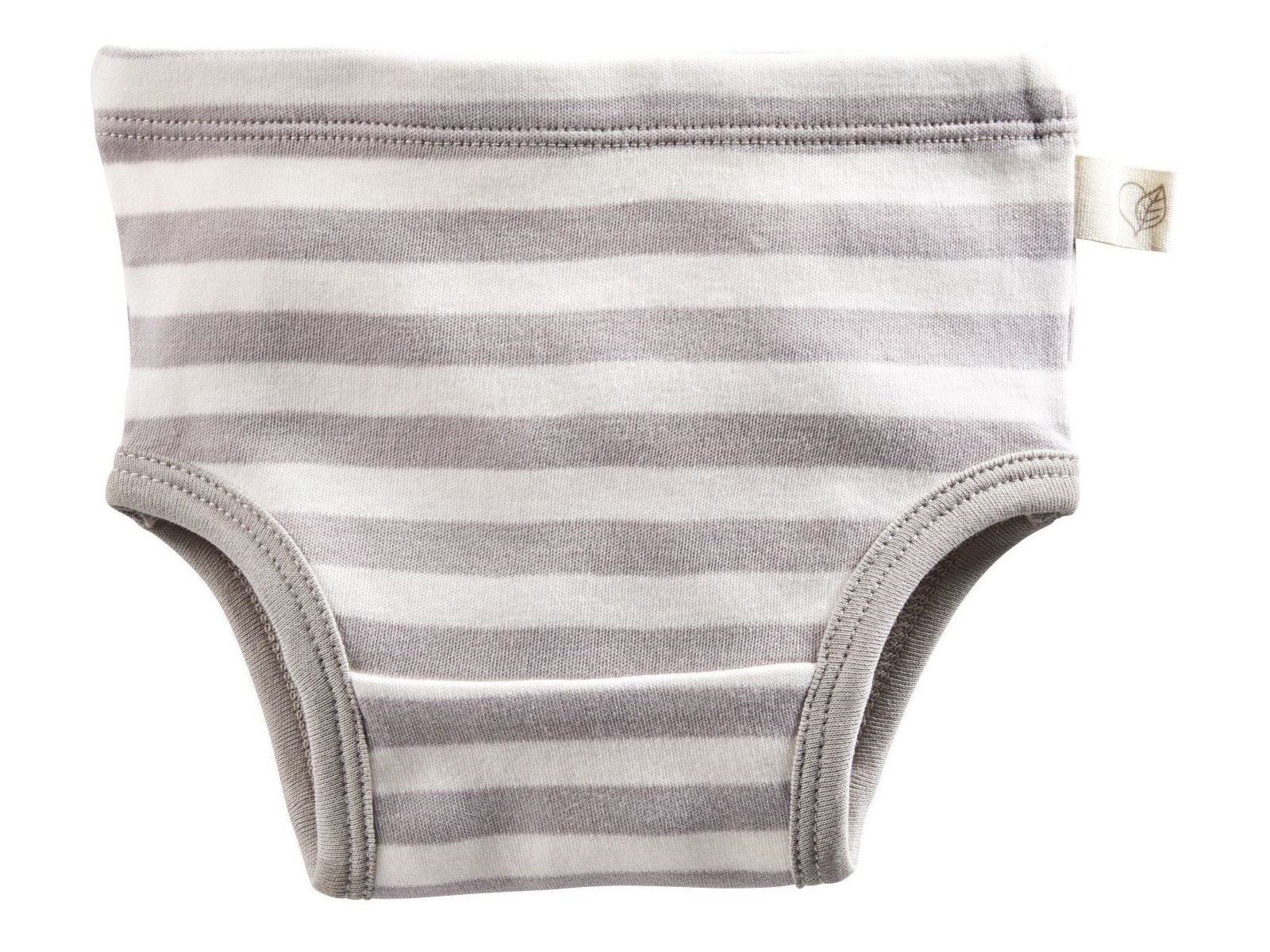 Kinder Slip Bio-Baumwolle grau-off white Gr.74/80