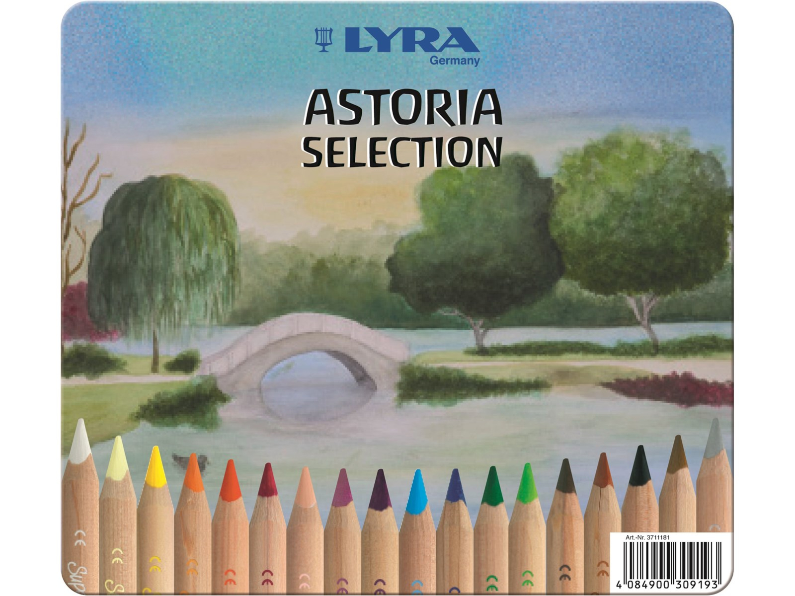 Lyra Buntstifte Super Ferby Astoria natur, Metalletui, 18er Set Maße Stift 17,5 x 1 cm