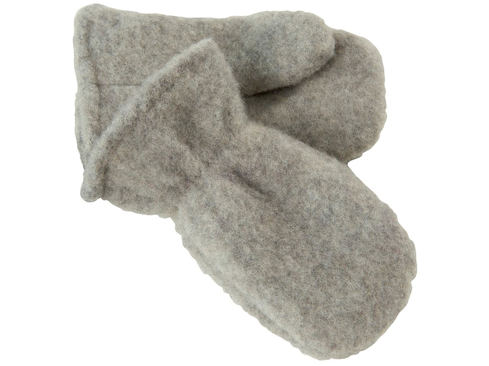 PURE PURE by Bauer Kinder Handschuhe Fäustlinge Bio-Merinowolle Fleece moon rock Gr.2 (12-24 Monate)