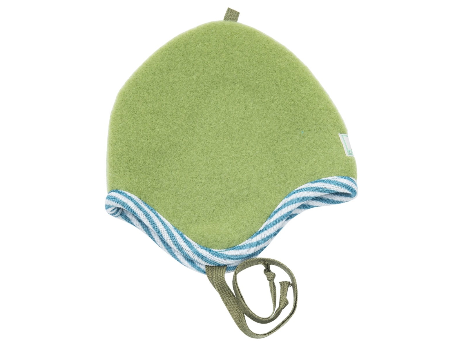 Pickapooh Kinder Mütze Bio-Merinowolle Fleece moosgrün Gr.48