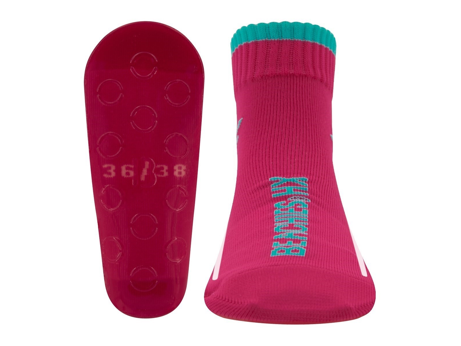 Damen und Herren Beachies Strandsocken pink Gr.39/41