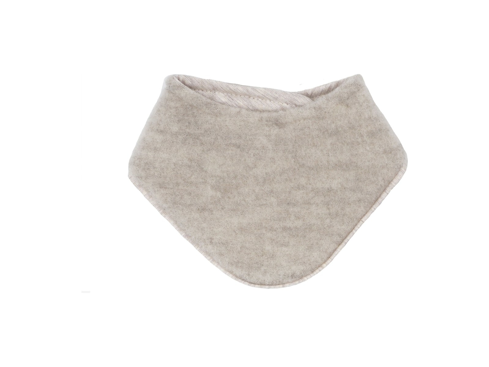 Dreieckstuch Bio-Schurwolle Fleece beigemeliert Gr. 1 (ab 3 Mon.)