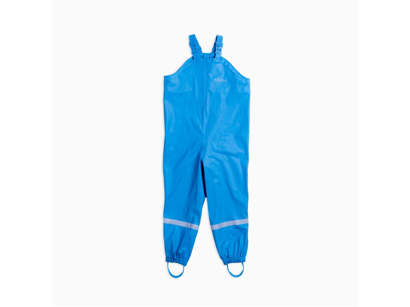 BMS Kinder Buddelhose Regenhose mit Latz Räuberwald SoftSkin hellblau Gr.86