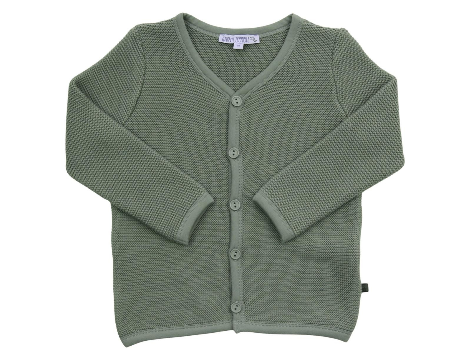 Enfant terrible Kinder Strickjacke Bio-Baumwolle sage, 86/92 - Main Image