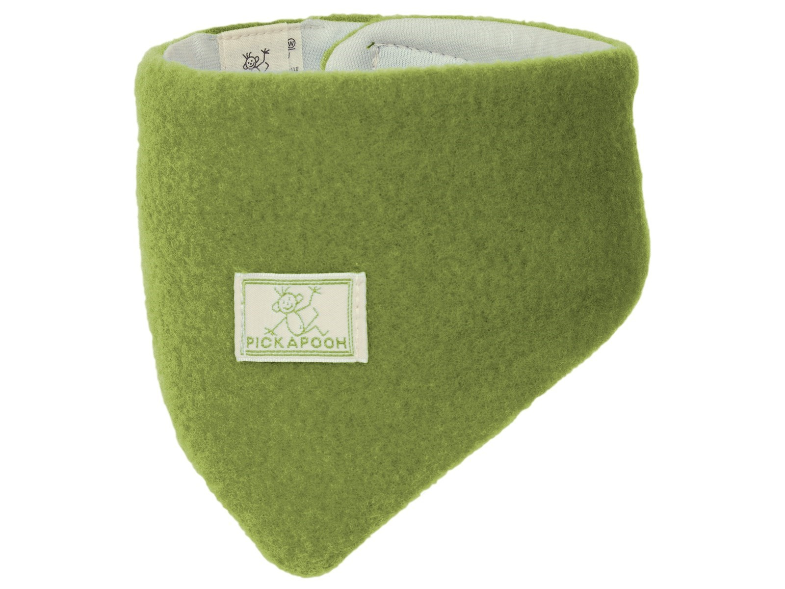Pickapooh Baby und Kinder Dreieckstuch Bio-Schurwolle moosgrün Gr.1 38 cm lang