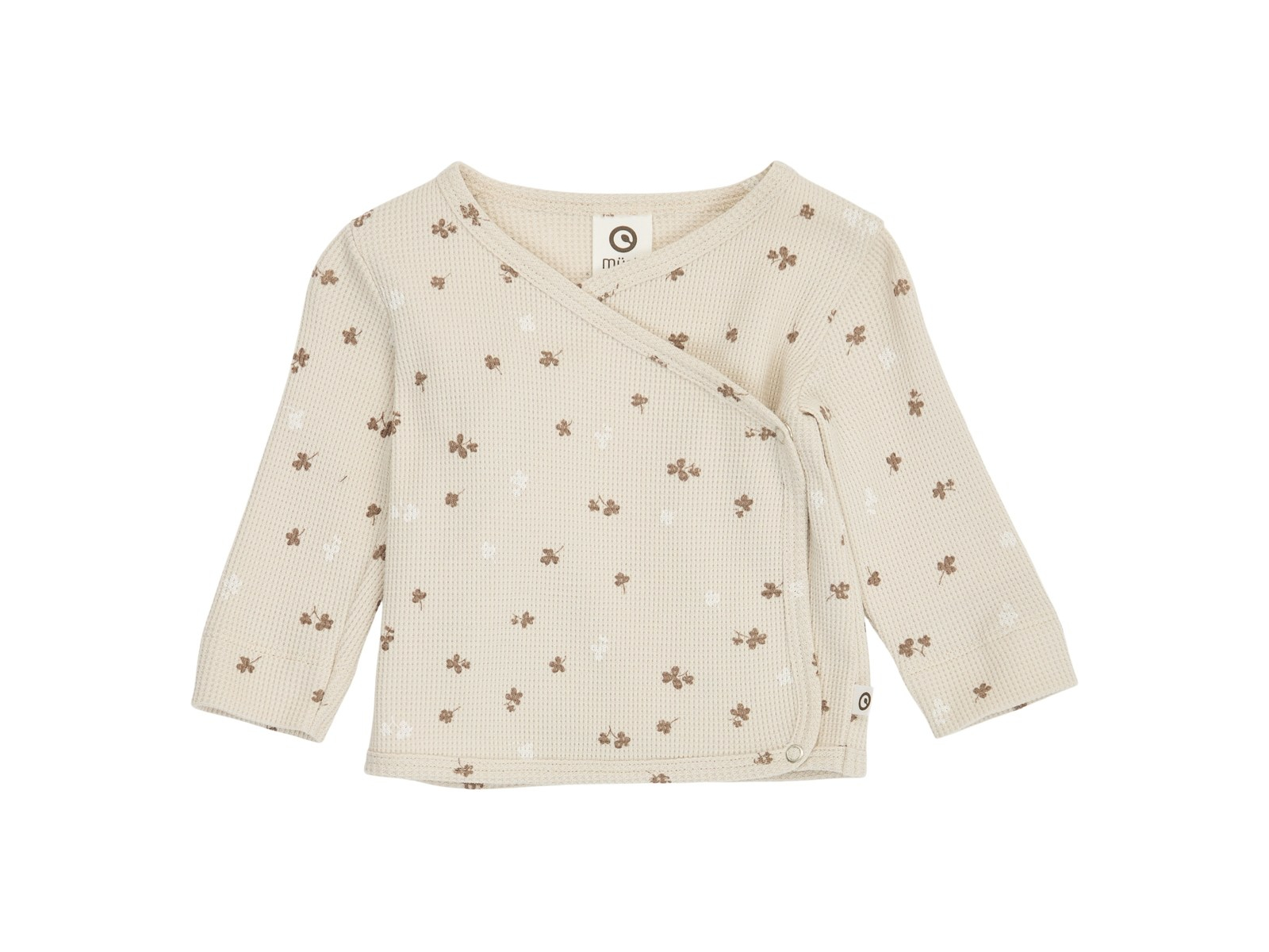 Baby Wickelshirt rip Oat/Balsam cream/Walnut 68