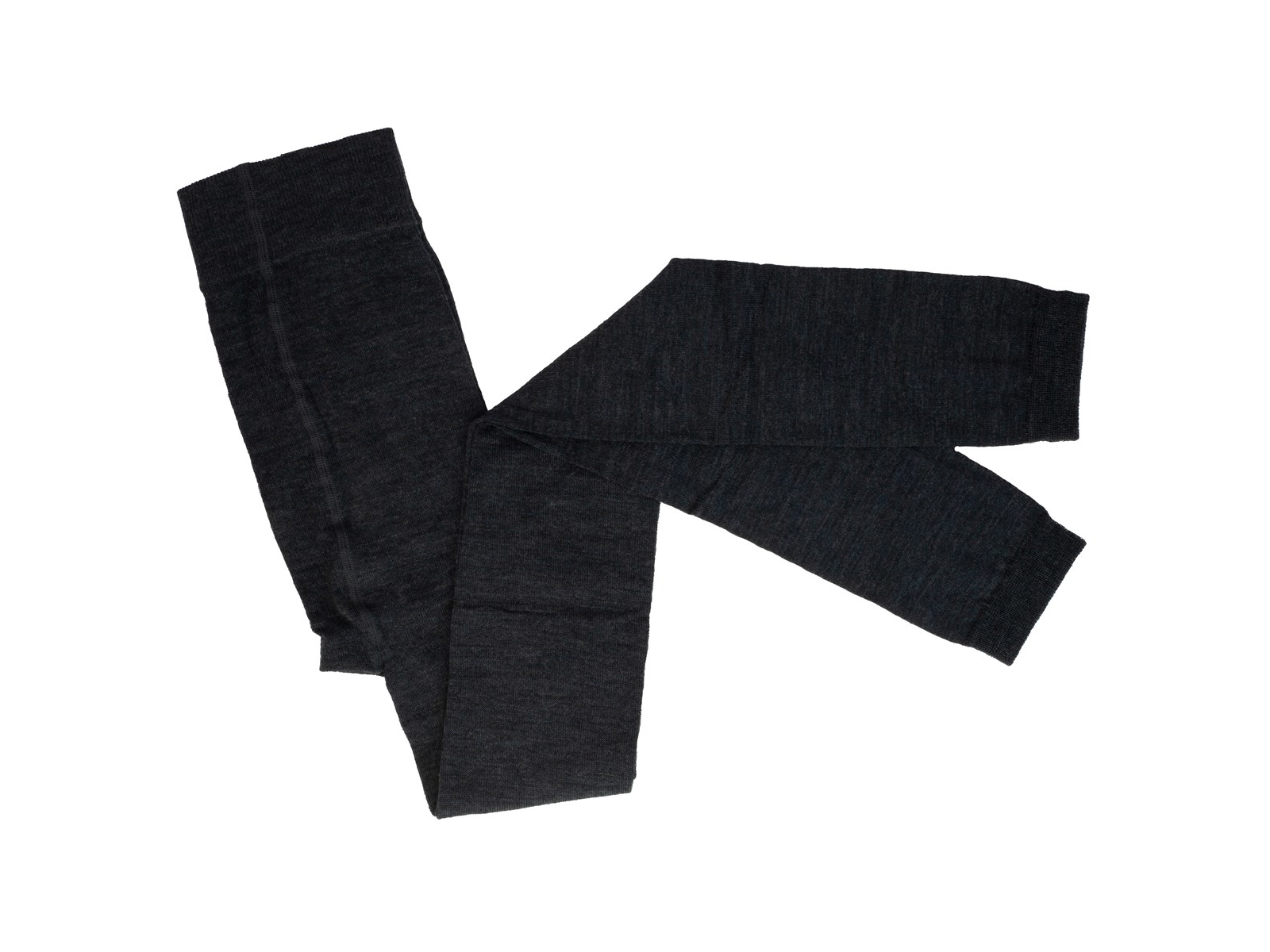 Damen Leggings Bio-Schurwolle, Bio-Baumwolle, anthrazit meliert Gr. 38-40