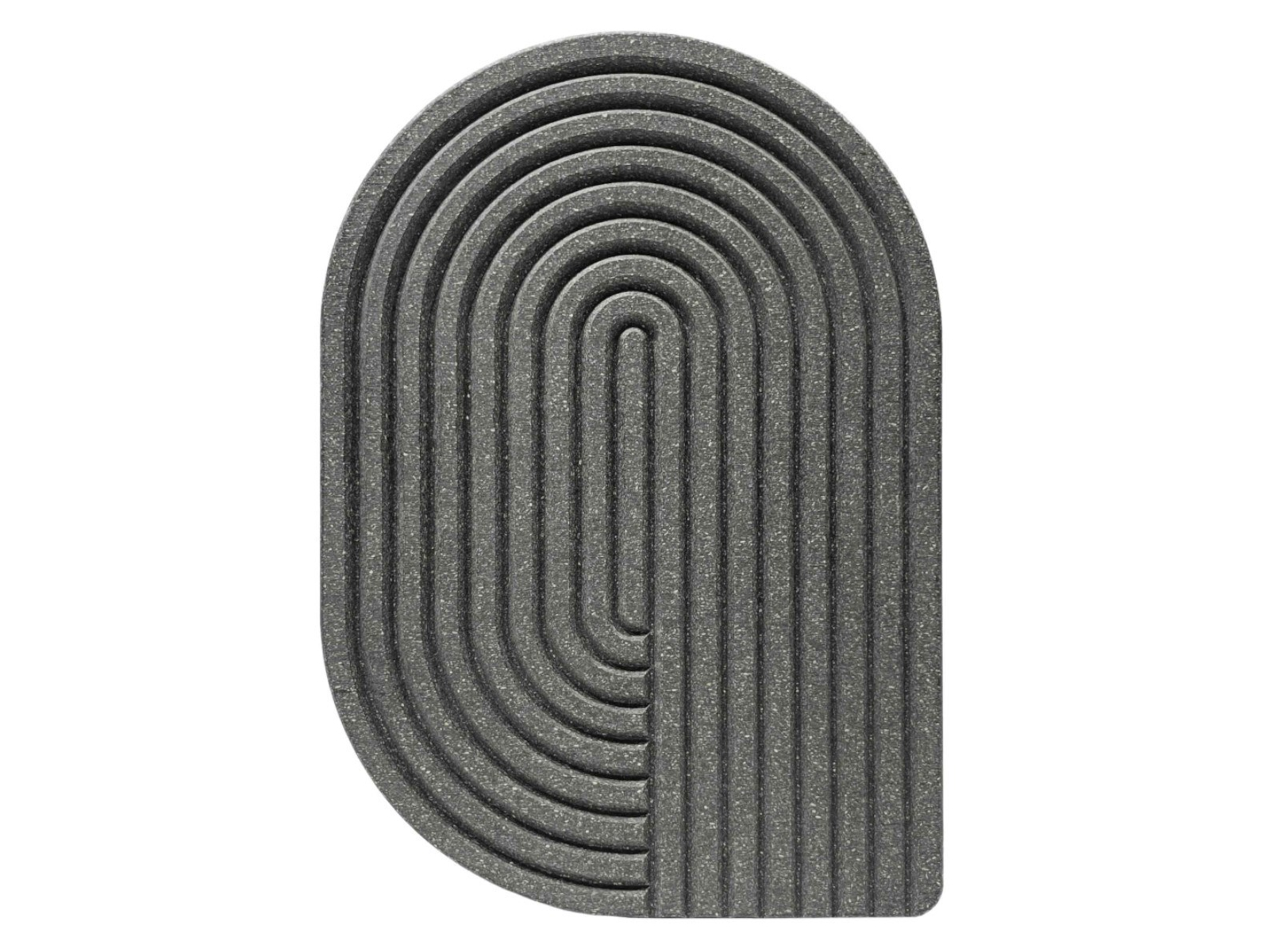 Schneidebrett "Curve" aus nachhaltigem Holzwerkstoff schieferschwarz Maße 26 x 18 x 1,9 cm