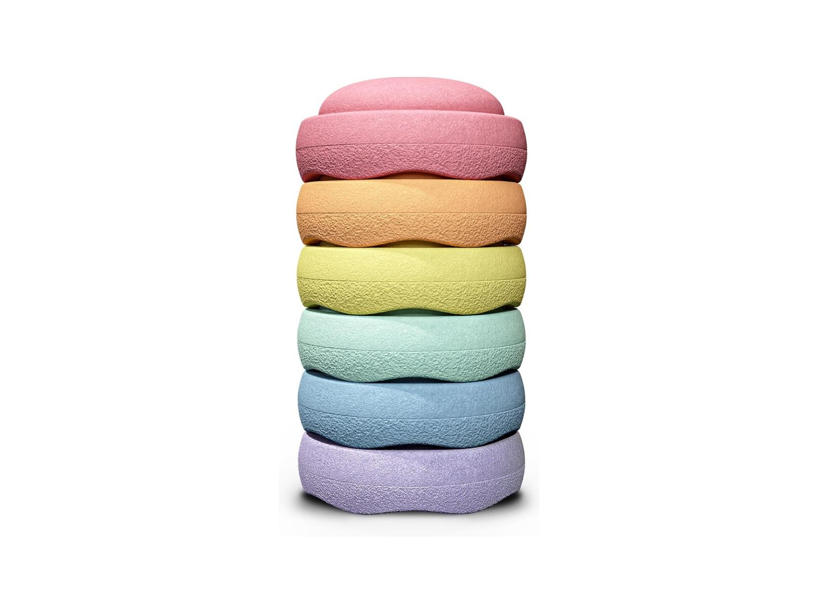 Spiele zum Aufwachen Stapelstein Original Rainbow Pastel (x6)