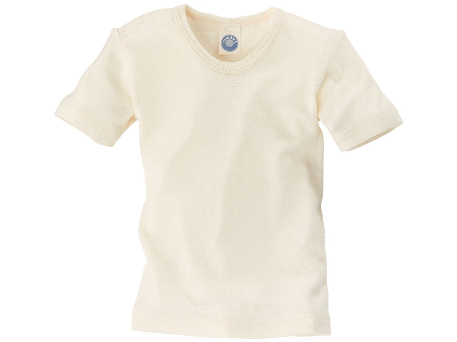 Cosilana Kinder Unterhemd Bio-Schurwolle Kurzarm natur Gr.128