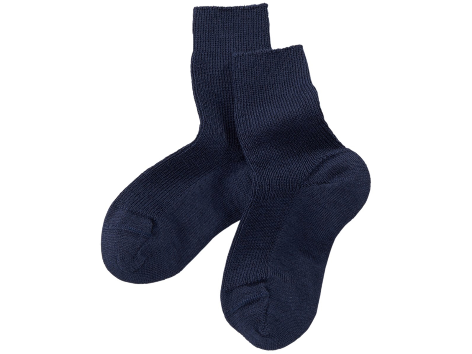 Kinder Socken Bio-Schurwolle Feinstrick marine Gr. 3