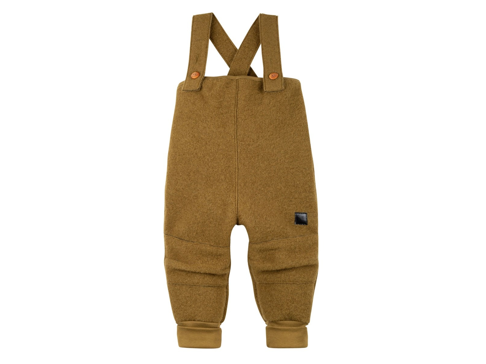 PURE PURE by Bauer Kinder Latzhose Bio-Schurwolle Walk schilf Gr.98/104