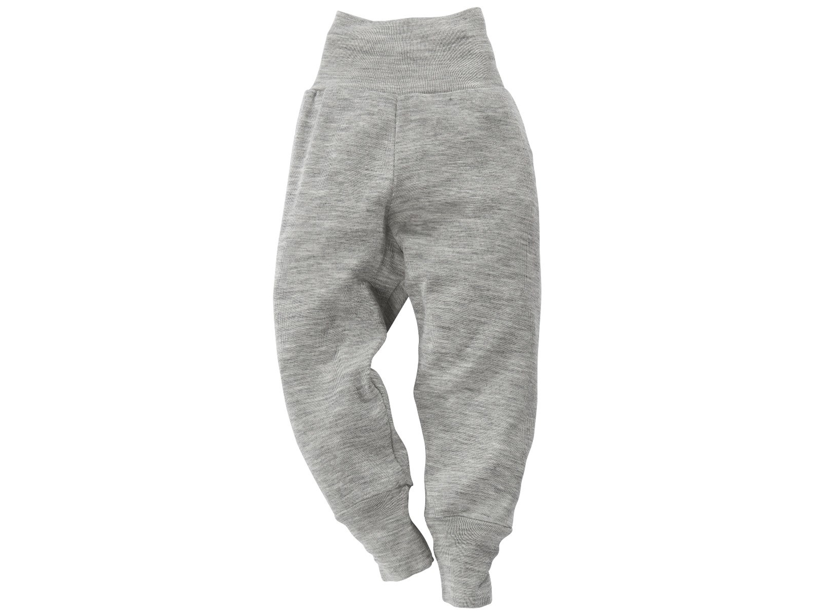 Engel Natur Baby Hose Wolle Seide hellgrau-melange Gr.74/80