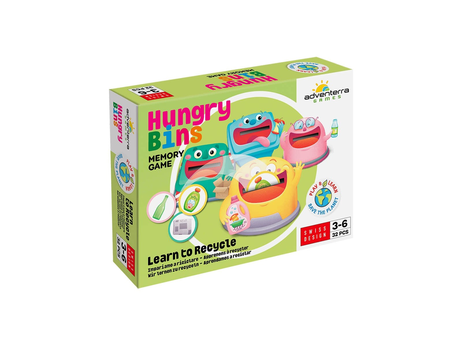 Hungry Bins Wir lernen zu recyclen 3 bis 6 Jahre