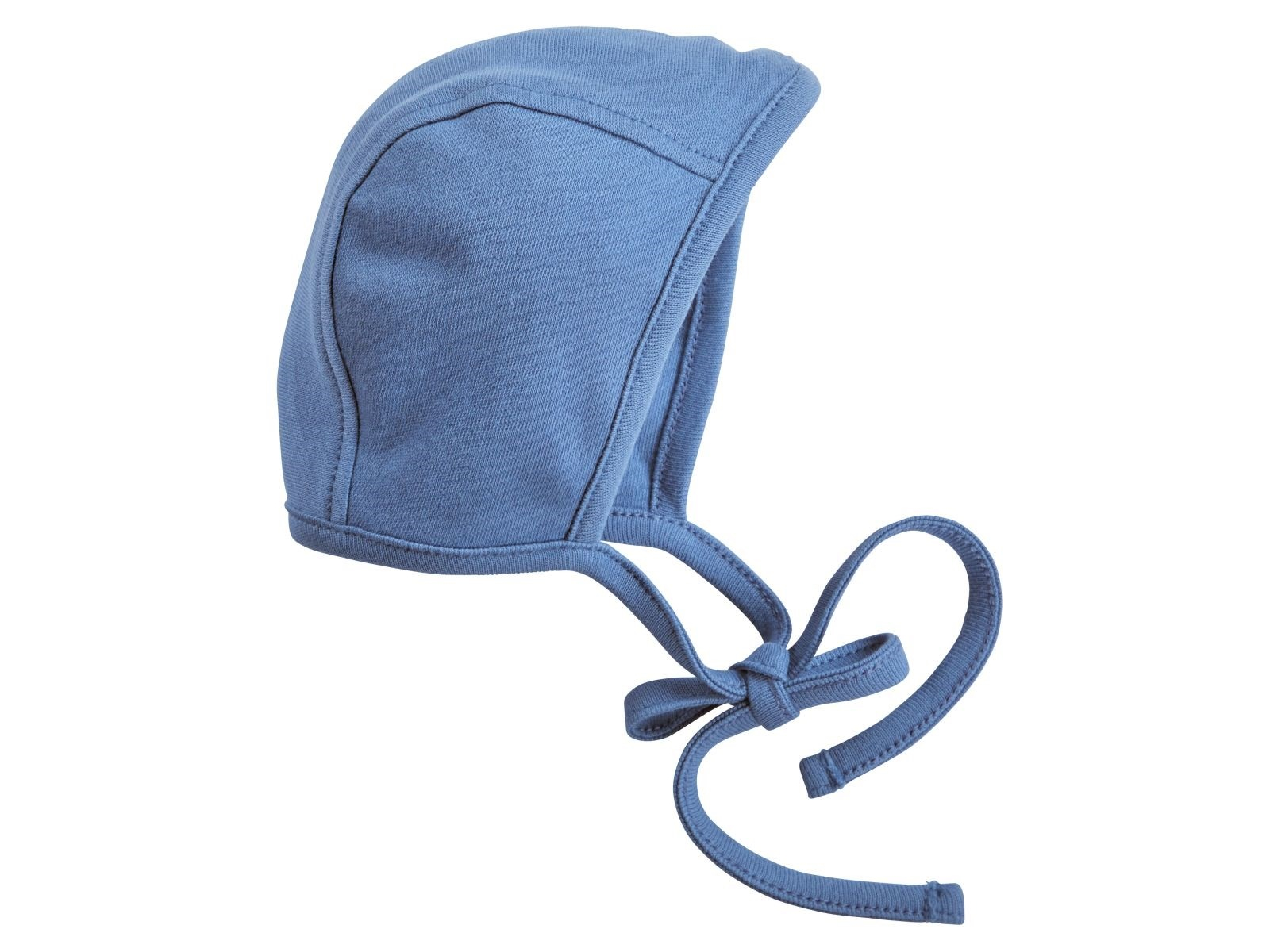 Babymütze Erstlingsmütze Bio-Baumwolle blau Gr. 50/56